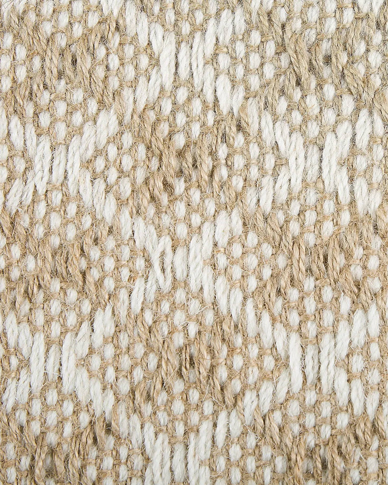 Tappeto AKBEZ Beige chiaro 50 x 80 cm Iuta