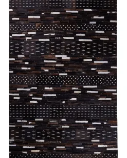 Tappeto AKSEKI Marrone scuro 160 x 230 cm Pelle naturale