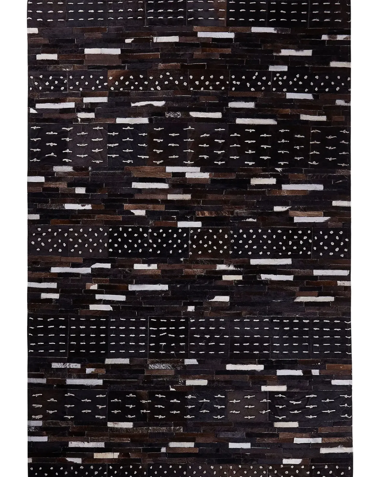 Tappeto AKSEKI Marrone scuro 160 x 230 cm Pelle naturale
