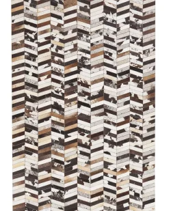 Tappeto AKYELE Marrone 160 x 230 cm Pelle naturale