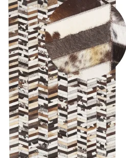 Tappeto AKYELE Marrone 160 x 230 cm Pelle naturale
