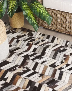 Tappeto AKYELE Marrone 160 x 230 cm Pelle naturale