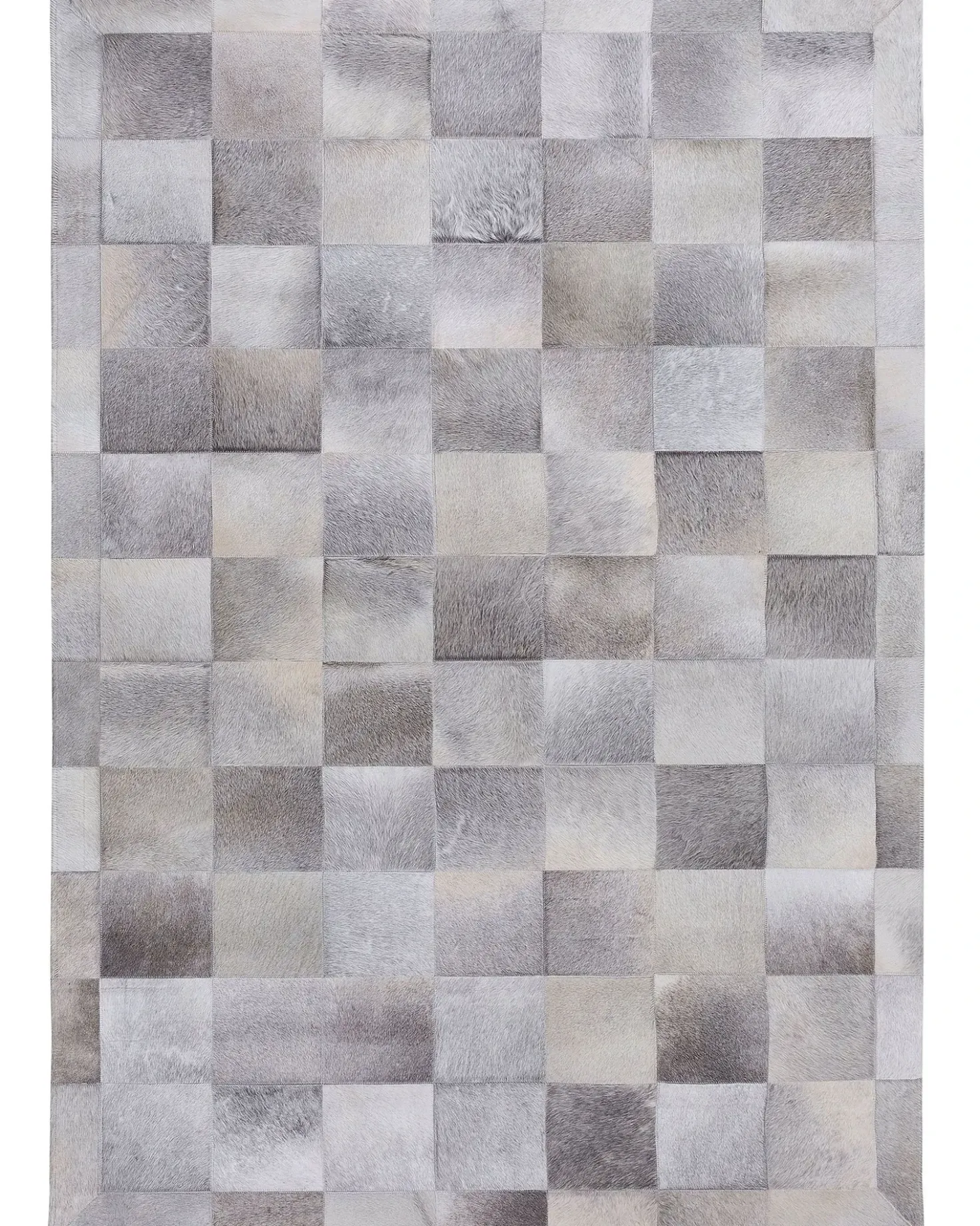 Tappeto ALACAM Grigio 160 x 230 cm Pelle naturale