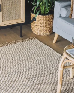 Tappeto ALADAG Beige 140 x 200 cm Iuta
