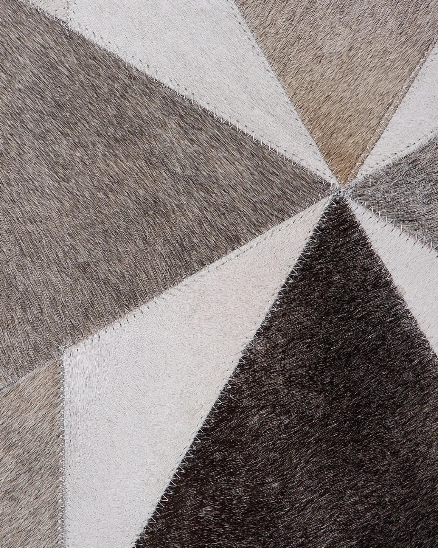 Tappeto ALAKA Grigio 160 x 230 cm Pelle naturale