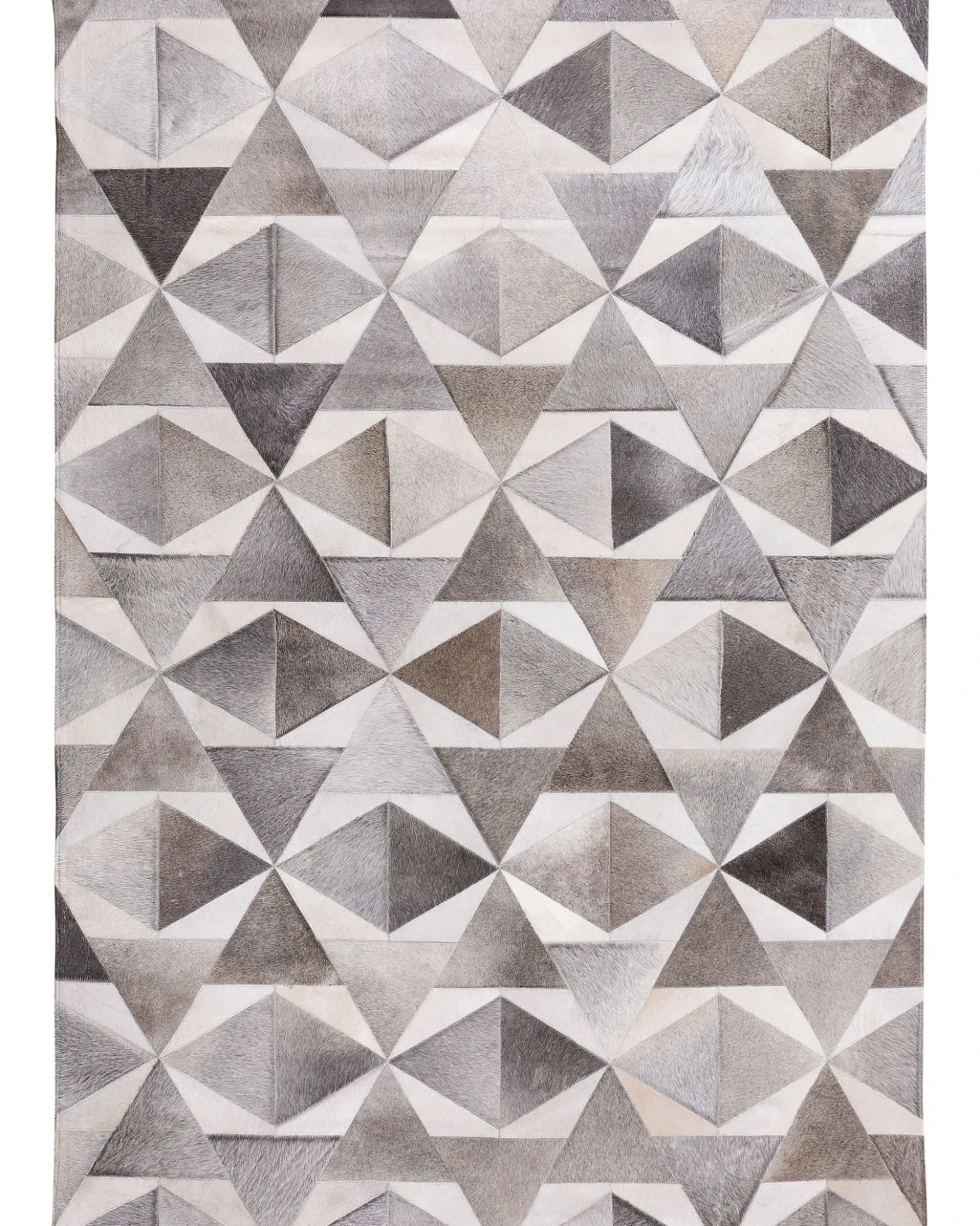 Tappeto ALAKA Grigio 160 x 230 cm Pelle naturale