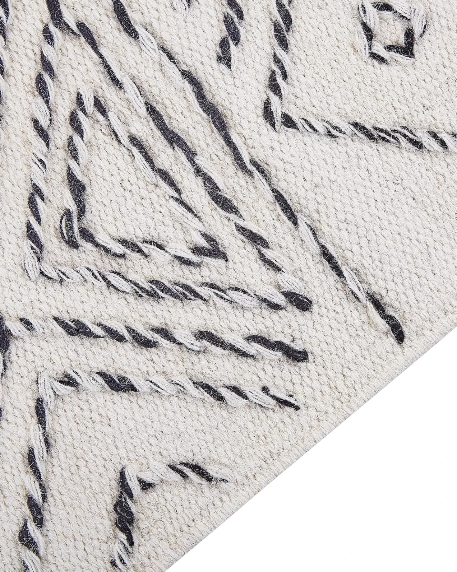 Tappeto ALKENT Bianco 80 x 150 cm Lana