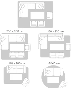 Tappeto ALKENT Bianco 80 x 150 cm Lana