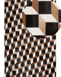 Tappeto ALPKOY Marrone 140 x 200 cm Pelle naturale