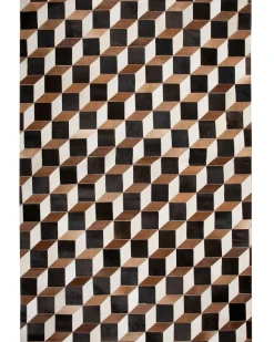 Tappeto ALPKOY Marrone 140 x 200 cm Pelle naturale