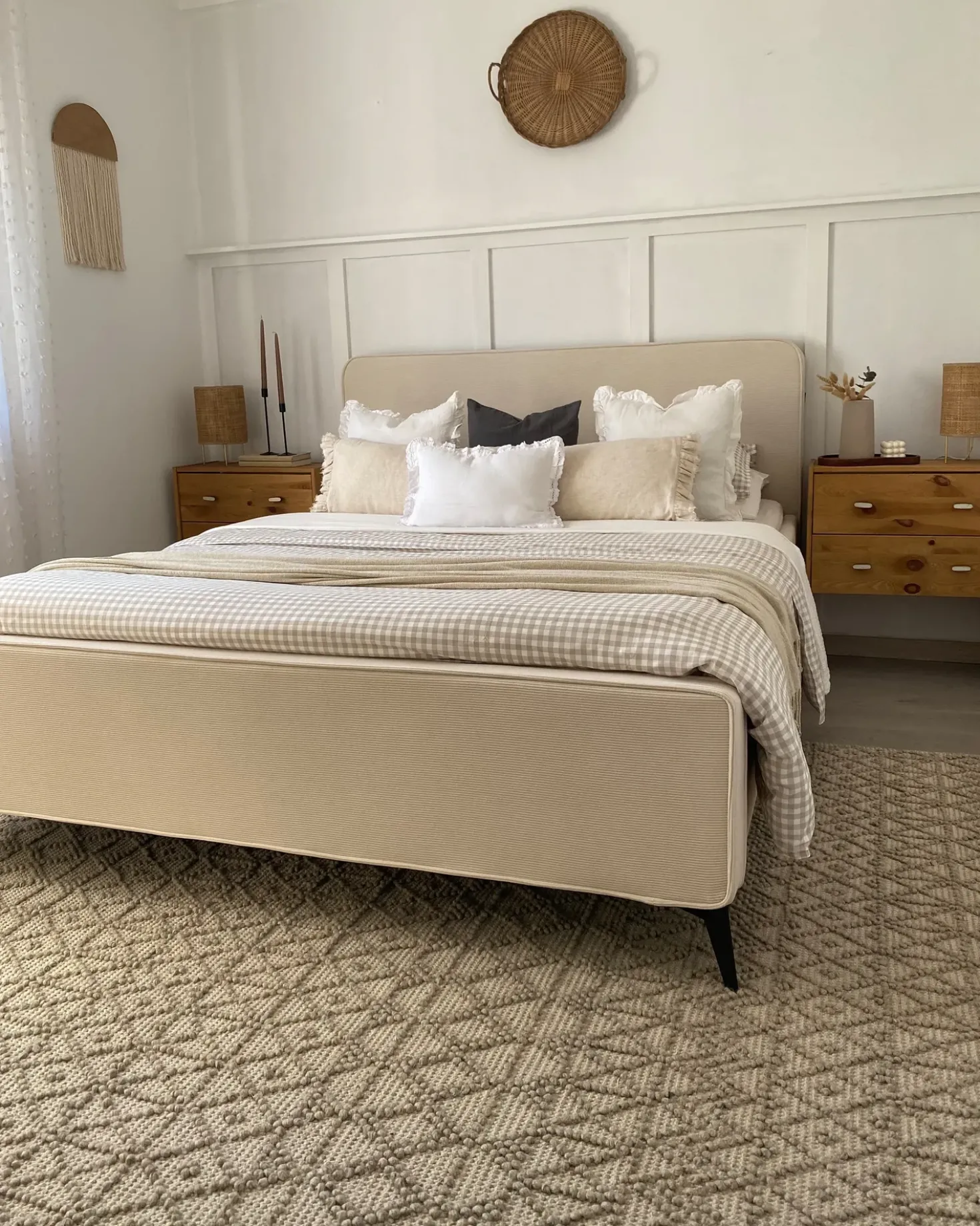Tappeto ALUCRA Beige sabbia 160 x 230 cm Lana