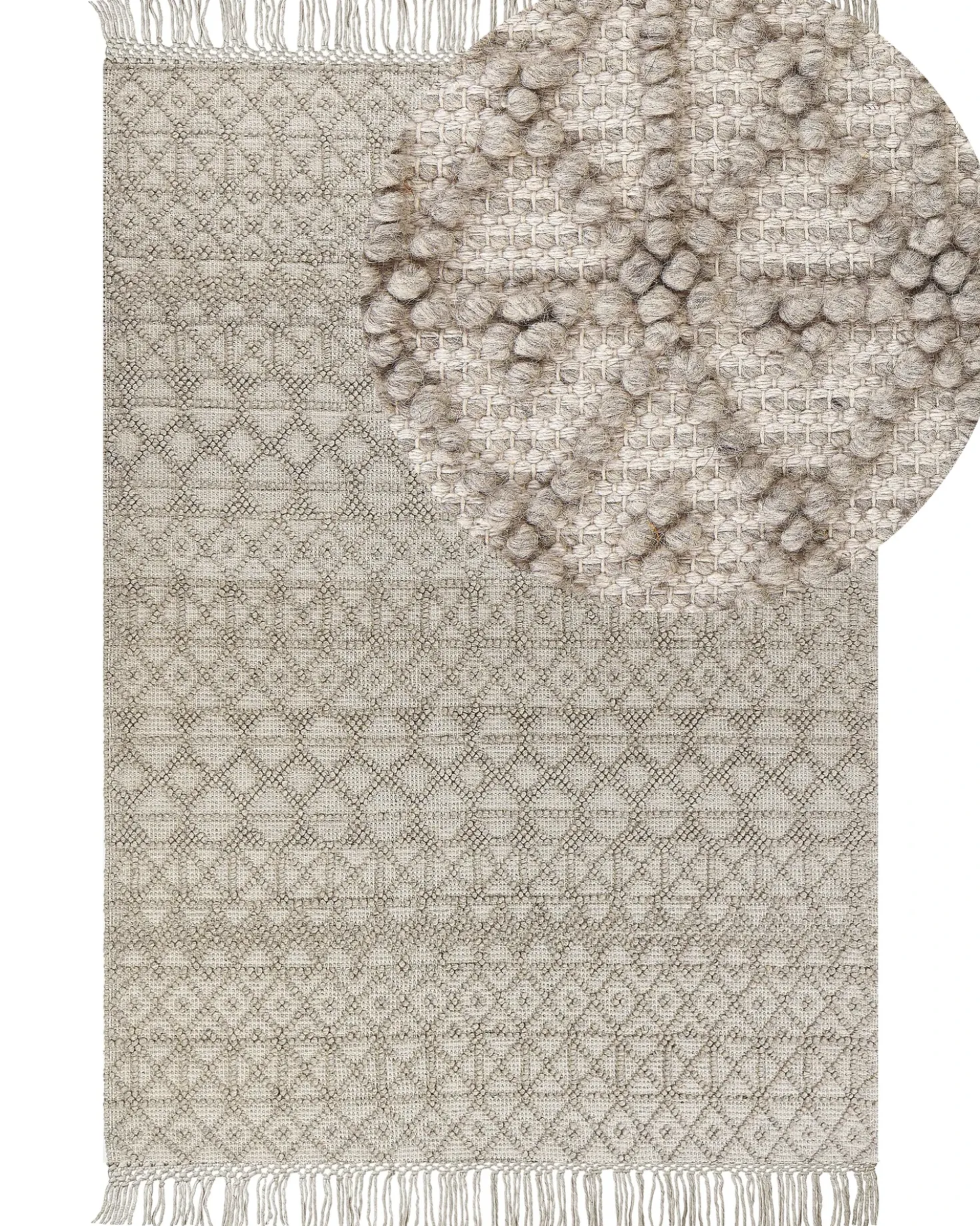 Tappeto ALUCRA Beige sabbia 160 x 230 cm Lana