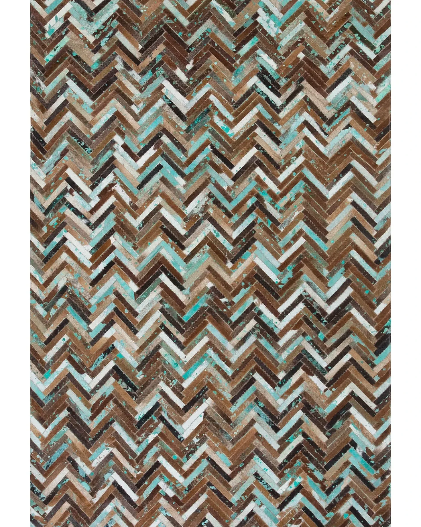 Tappeto AMASYA Marrone 160 x 230 cm Pelle naturale