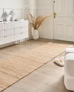 Tappeto AMRAVATI Beige chiaro 80 x 300 cm Iuta
