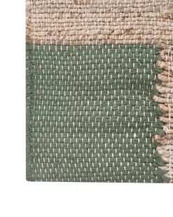 Tappeto AMRAVATI Beige/Verde 160 x 230 cm Iuta