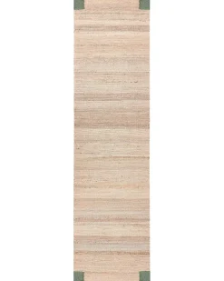 Tappeto AMRAVATI Beige/Verde 80 x 300 cm Iuta
