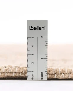 Tappeto AMRAVATI Nero/Beige 80 x 300 cm Iuta
