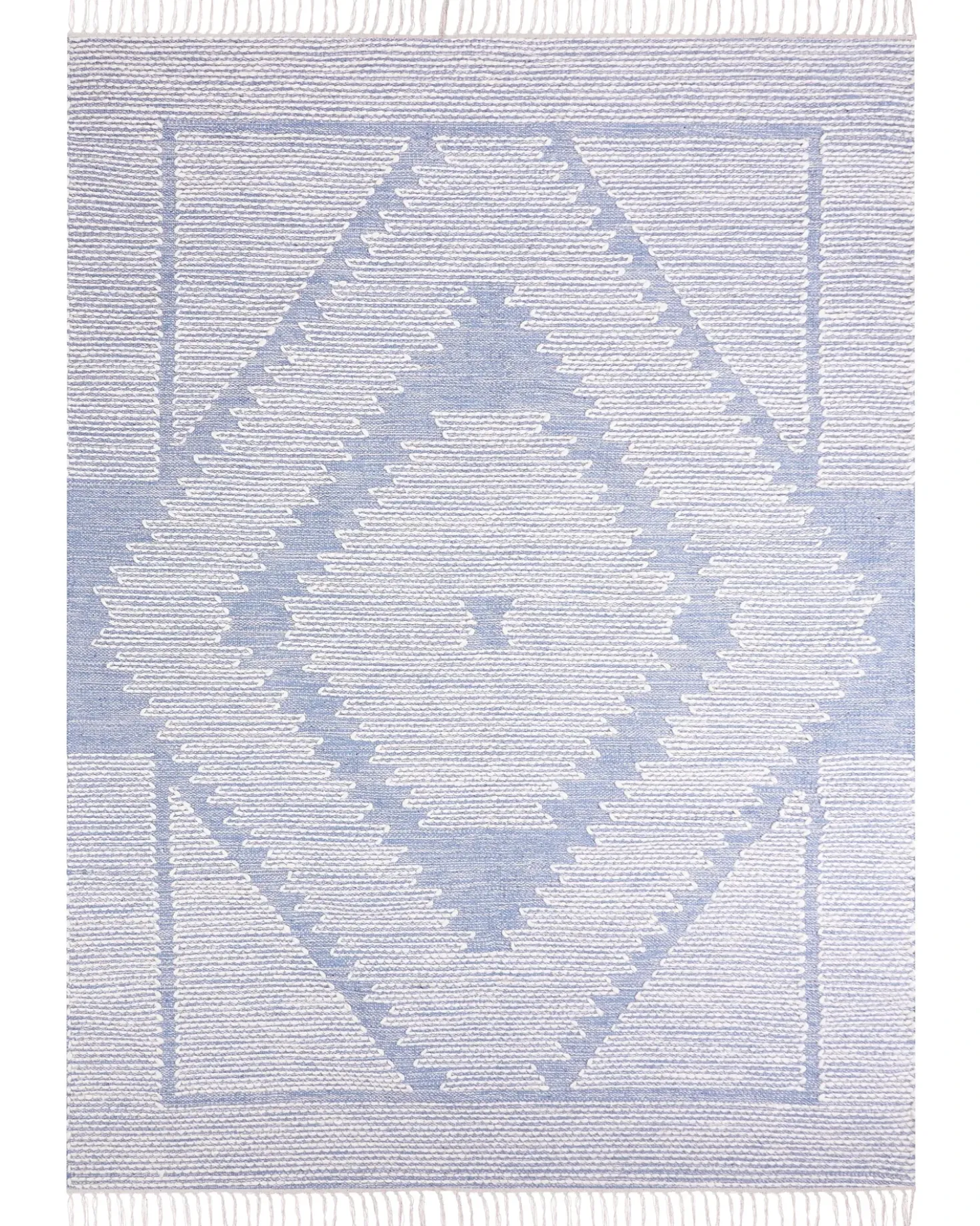 Tappeto ANSAR Blu 160 x 230 cm Cotone