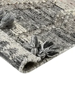 Tappeto ARATASHEN Grigio 200 x 300 cm Lana Kilim