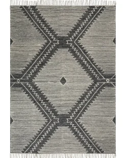Tappeto ARBAA Nero 160 x 230 cm Cotone