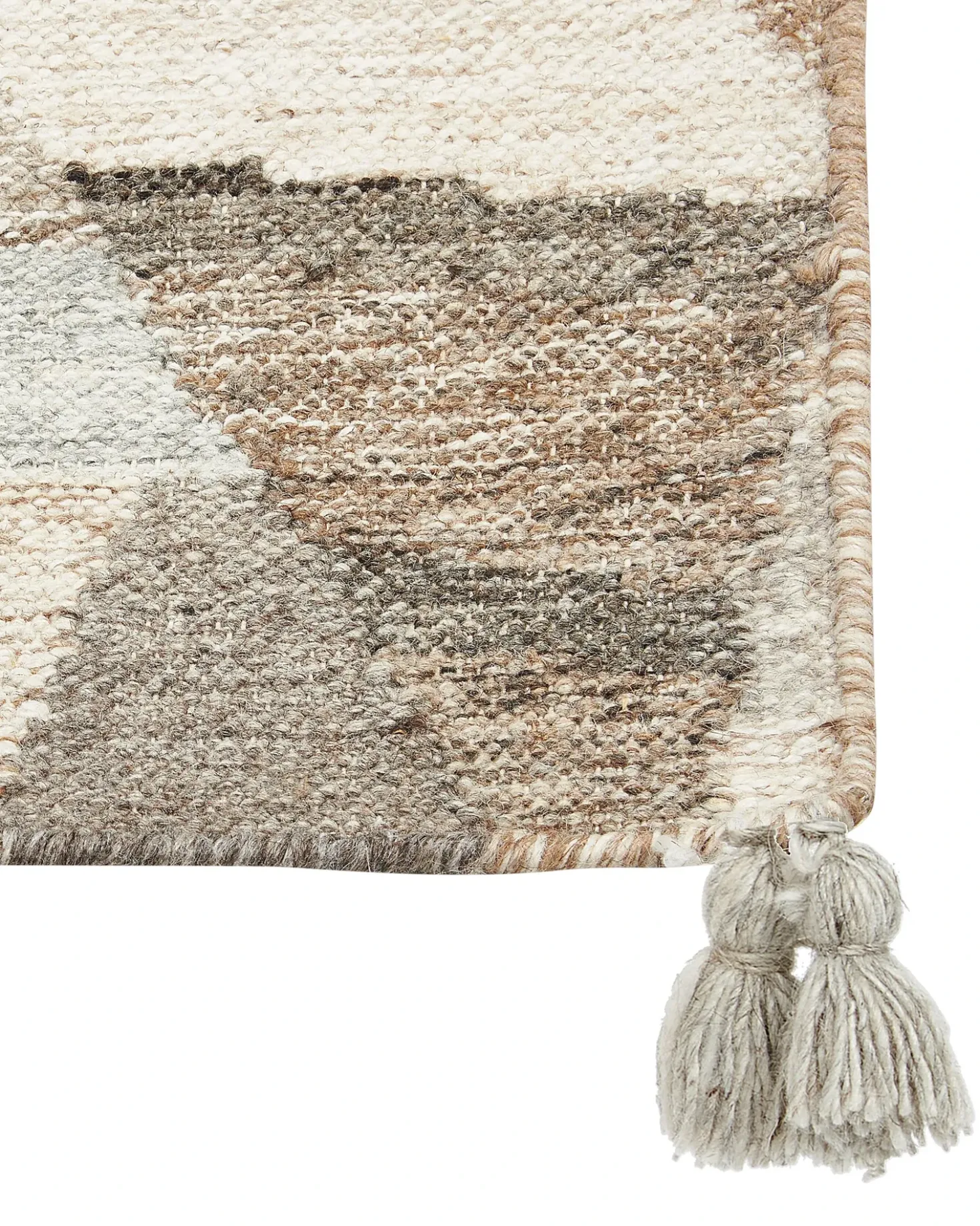 Tappeto ARGAVAND Beige 160 x 230 cm Lana Kilim