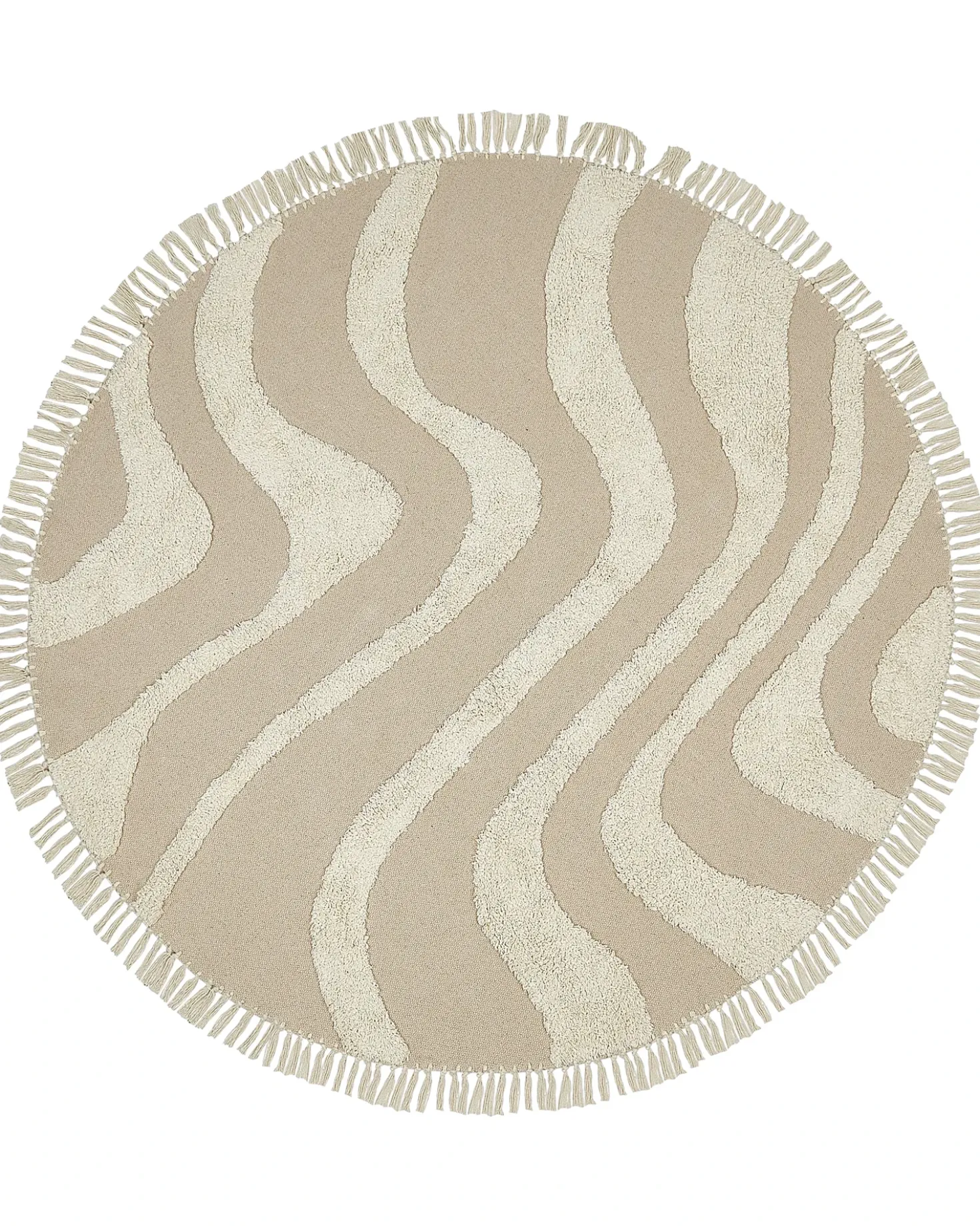 Tappeto ARTMAK Beige ø 140 cm Cotone