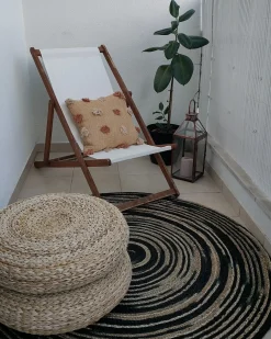 Tappeto ARTORA Beige ø 140 cm Iuta