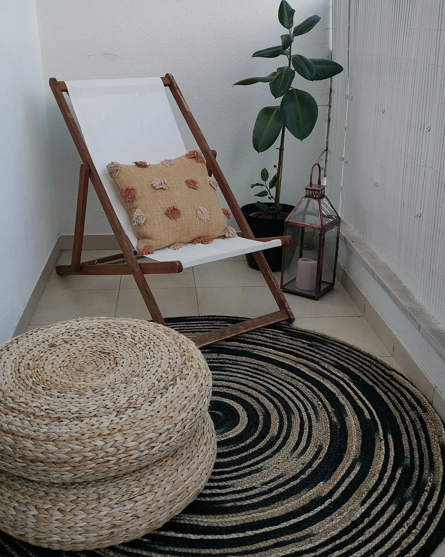 Tappeto ARTORA Beige ø 140 cm Iuta