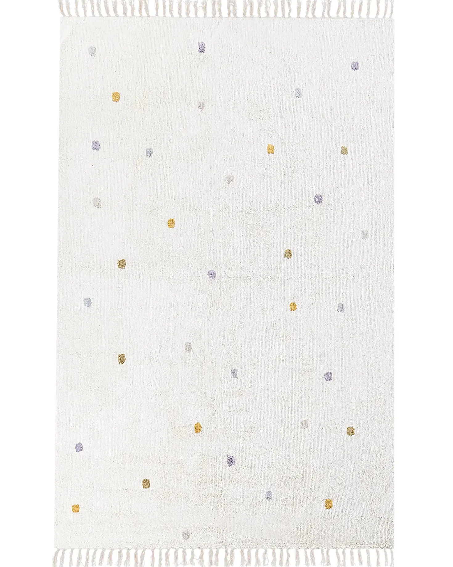 Tappeto ASTAF Bianco sporco 140 x 200 cm Cotone
