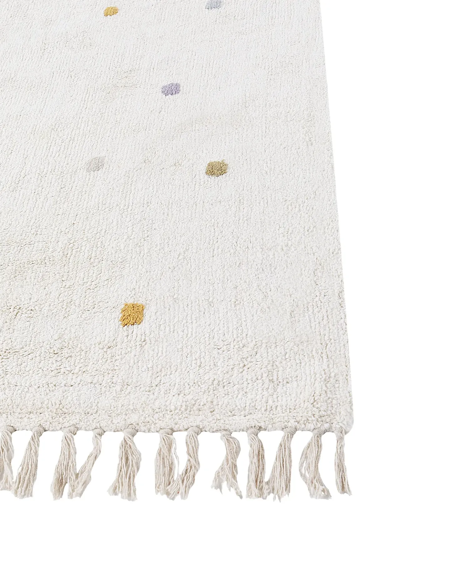 Tappeto ASTAF Bianco sporco 140 x 200 cm Cotone