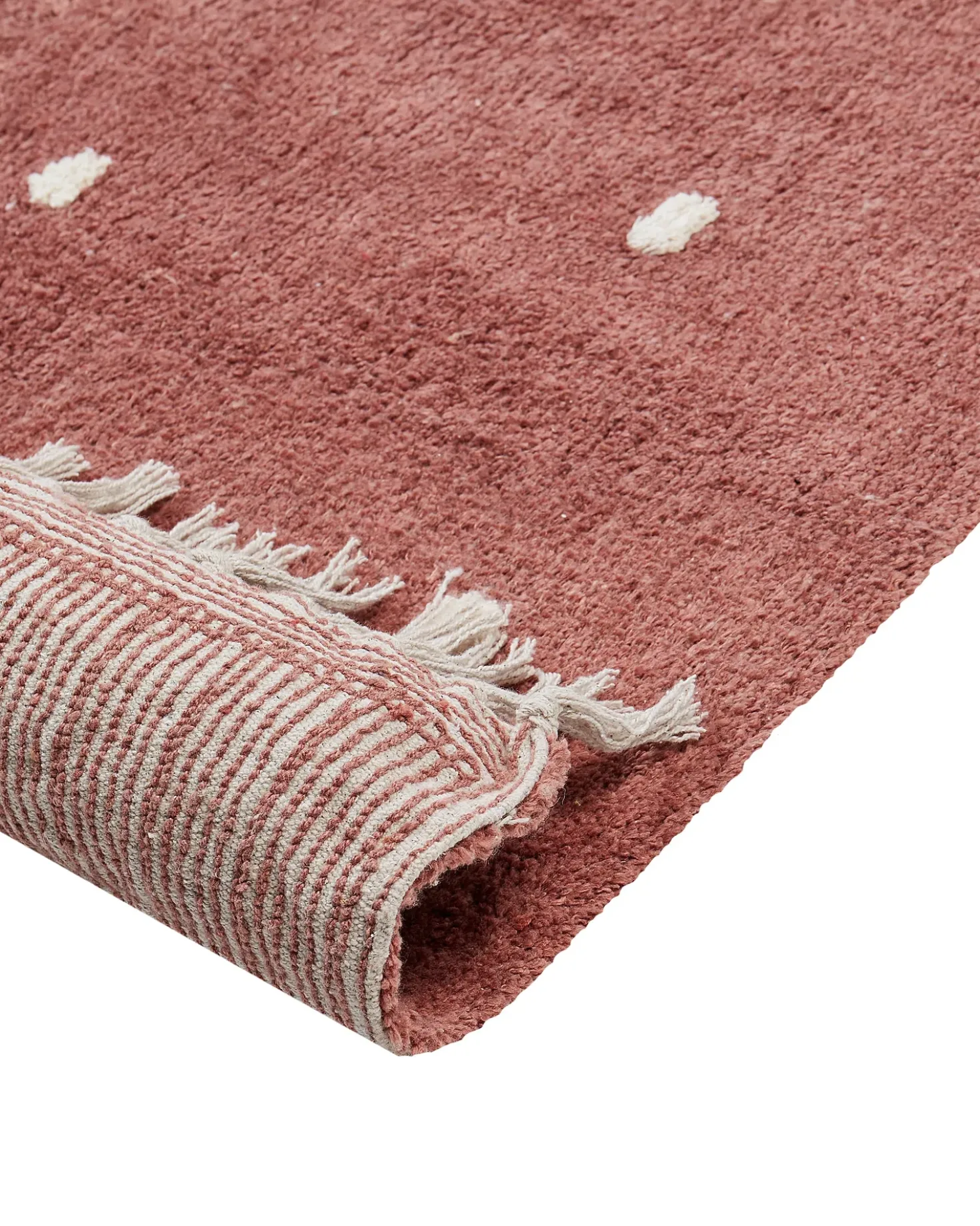 Tappeto ASTAF Rosso chiaro 140 x 200 cm Cotone