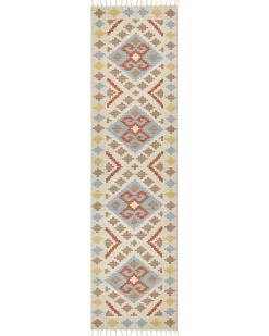 Tappeto ATAN Multicolore 80 x 300 cm Cotone Kilim
