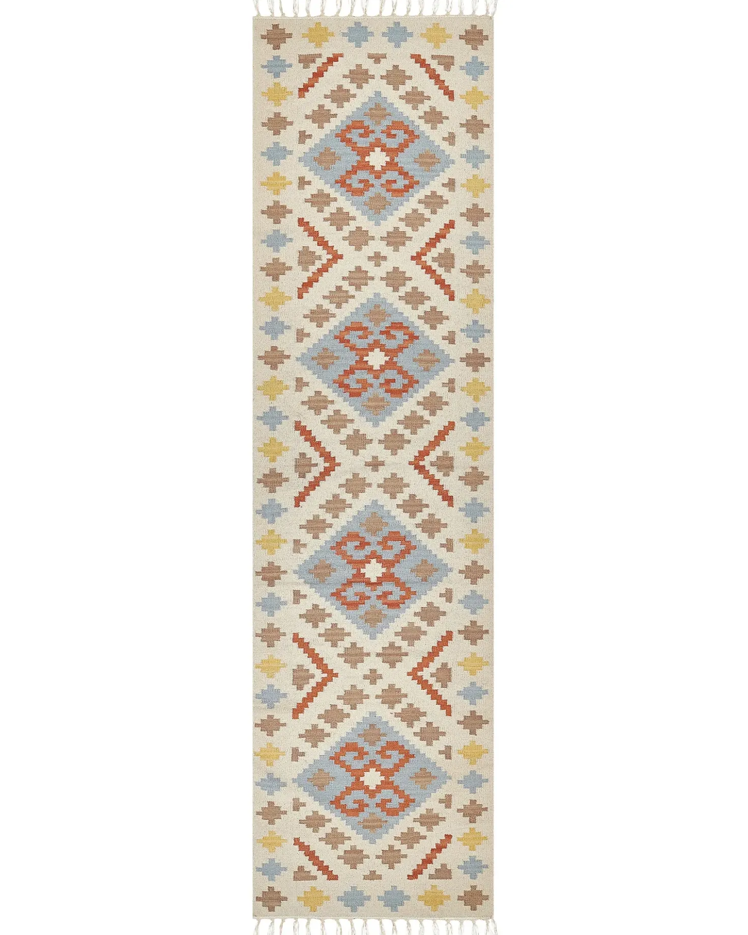 Tappeto ATAN Multicolore 80 x 300 cm Cotone Kilim