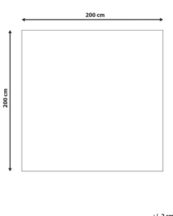 Tappeto AVANOS Rosa 200 x 200 cm Lana
