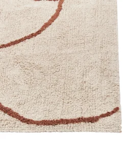 Tappeto AVDAN Beige 200 x 200 cm Cotone
