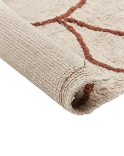 Tappeto AVDAN Beige 200 x 200 cm Cotone