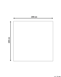 Tappeto AVDAN Beige 200 x 200 cm Cotone