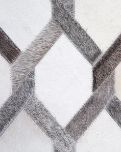 Tappeto AYDIN Grigio 160 x 230 cm Pelle naturale