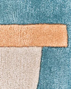Tappeto AYUJ Beige/ Blu 160 x 230 cm Viscosa
