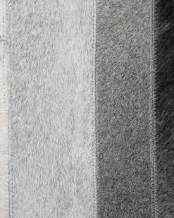 Tappeto AZAY Grigio chiaro 140 x 200 cm Pelle naturale