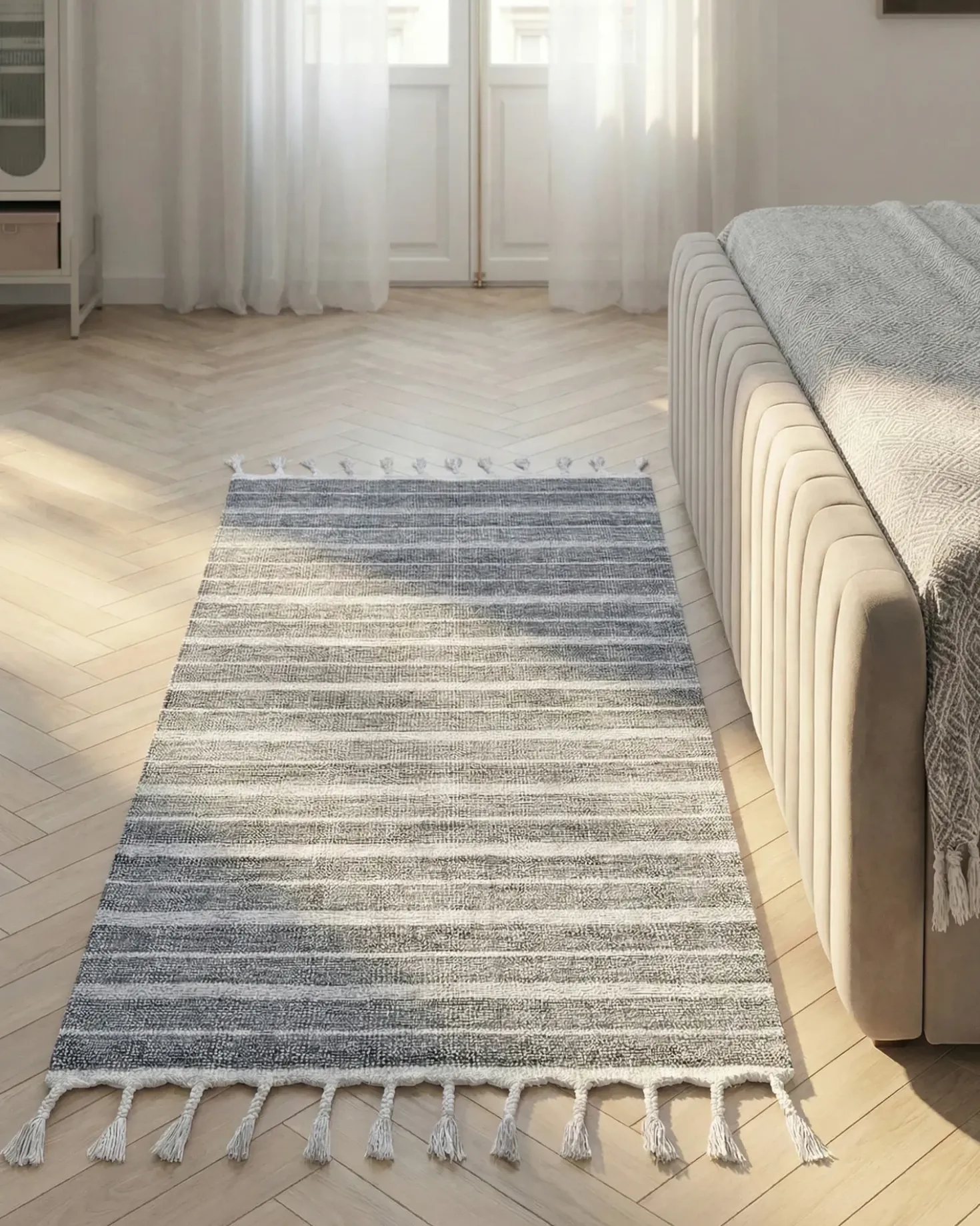 Tappeto BADEMLI Bianco sporco 80 x 150 cm