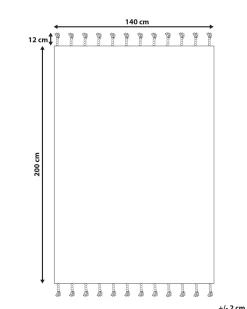 Tappeto BADEMLI Blu scuro 140 x 200 cm