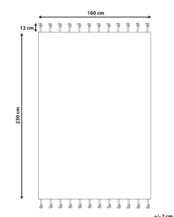 Tappeto BADEMLI Grigio chiaro 160 x 230 cm