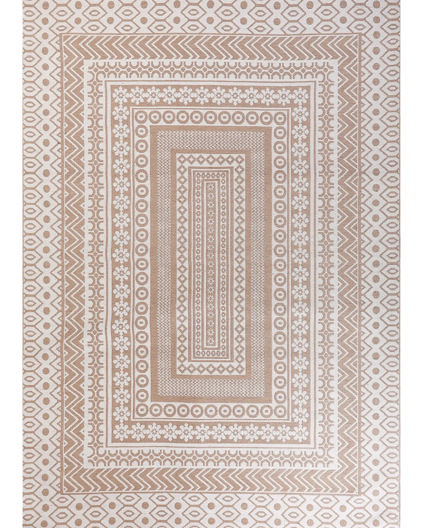 Tappeto BAGLAR Bianco 160 x 230 cm Iuta