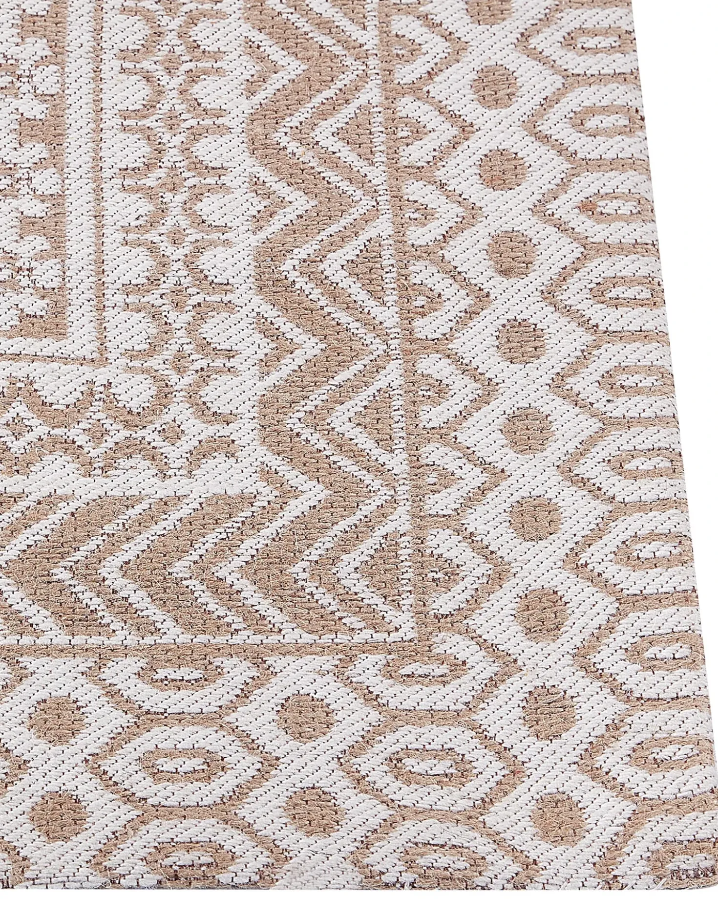 Tappeto BAGLAR Bianco 160 x 230 cm Iuta