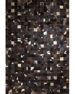 Tappeto BANDIRMA Marrone 140 x 200 cm Pelle naturale
