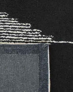 Tappeto BATHINDA Nero/Bianco 160 x 230 cm Cotone