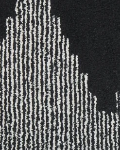 Tappeto BATHINDA Nero/Bianco 160 x 230 cm Cotone