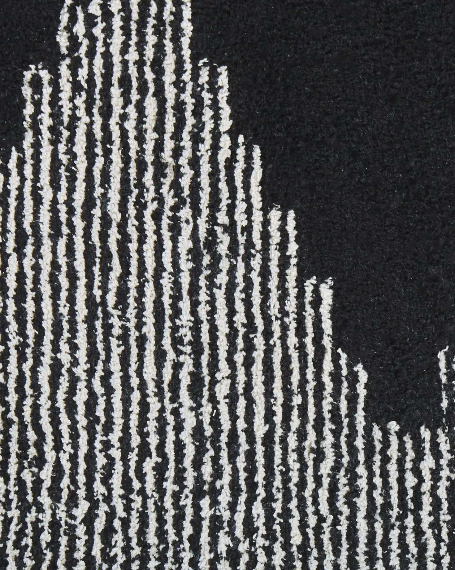 Tappeto BATHINDA Nero/Bianco 160 x 230 cm Cotone