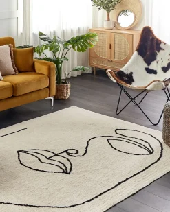 Tappeto BAYIR Beige 160 x 230 cm Cotone